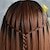 billiga Syntetiska peruker av hög kvalitet-Syntetiska snörning framifrån Rak Rak Spetsfront Peruk Lång Svart / Medium Brun Syntetiskt hår Dam Ombre-hår Mörka hårrötter Naturlig hårlinje Brun / Afro-amerikansk peruk