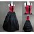 cheap Historical &amp; Vintage Costumes-Maria Antonietta Gothic Victorian Medieval 18th Century Vacation Dress Dress Party Costume Masquerade Women&#039;s Satin Costume Black Vintage Cosplay Party Prom Sleeveless Floor Length Plus Size