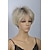 cheap Synthetic Trendy Wigs-Synthetic Wig Straight Straight Bob With Bangs Wig Blonde Short Synthetic Hair Women&#039;s Dark Roots Side Part Blonde StrongBeauty