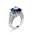 cheap Rings-Ring Cubic Zirconia Blue Zircon Alloy Unique Design Fashion Euramerican 6 7 8 9 10 / Women&#039;s