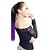cheap Hair Pieces-neitsi 1pcs 22 115g striaght wrap around ponytail hair extensions synthetic ombre t purple