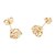 olcso Fülbevalók-Női Beszúrós fülbevalók - Arannyal bevont Virág minimalista stílusú, Divat Ékszerek Arany / Ezüst Kompatibilitás Ajándék Napi
