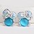 preiswerte Ohrringe-Damen Synthetischer Opal Ohrring Ohrringe Personalisiert Modisch Euramerican Schmuck Fuchsia / Hellblau Für Hochzeit Party Jahrestag