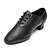 cheap Latin Shoes-Men&#039;s Latin Shoes Ballroom Dance Shoes Performance Lace Up Heel Sneaker Low Heel Loafer Black