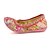 זול נעלים שטוחות לנשים-בגדי ריקוד נשים נעליים בד אביב קיץ נוחות שטוחות שטוח בוהן עגולה חרוזים ל בז&#039; אדום