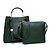 preiswerte Taschensets-Damen Taschen PU-Leder Bag Set 2 Stück Geldbörse Set Beutel Sets Alltag Schwarz Blau Rote Wein