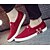 olcso Bebújós cipők férfiaknak-Férfi Cipő Vászon Tavasz Kényelmes Papucsok &amp; Balerinacipők Kompatibilitás Hétköznapi Fekete Kék Burgundi vörös
