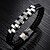 cheap Men&#039;s Bracelets-Men&#039;s Leather Bracelet woven Vintage Punk Rock Fashion Hip-Hop Genuine Leather Bracelet Jewelry Gold / Silver For Birthday Training Dailywear Sports Outdoor Athletic Sport / Stainless Steel