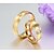 cheap Rings-Band Ring AAA Cubic Zirconia Gold 18K Gold Plated Cubic Zirconia Titanium Steel Vintage Simple Style Fashion 5 6 7 8 9 / Couple&#039;s / Wedding / Party / Anniversary / Daily