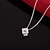 billiga Modehalsband-Kubisk Zirkoniumoxid Uttalande Halsband - Zircon, Försilvrad Mode Silver Halsband Smycken Till Dagligen
