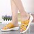 cheap Women&#039;s Sandals-Women&#039;s Sandals Daily Dress Casual Daily Summer Low Heel Sandals and Flip-Flops Comfort Leather Black White Yellow