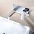 billige Armaturer til badeværelset-Håndvasken vandhane - Vægmontering / Vandfald Krom Vægmonteret To Huller / Enkelt håndtere to HullerBath Taps