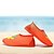 cheap Women&#039;s Slip-Ons &amp; Loafers-Women&#039;s Shoes Tulle Summer Comfort Loafers &amp; Slip-Ons Walking Shoes Flat Heel Round Toe for Outdoor Orange