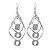 voordelige Oorbellen-Dames Druppel oorbellen - Cirkelvormig ontwerp Goud / Zwart / Zilver Voor Bruiloft / Feest / Verjaardag
