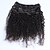 halpa Klipseillä kiinnitettävät hiustenpidennykset-Clip In Hiukset Extensions Kinky Curly Aidot hiukset Aitohiuspidennykset Naisten Musta