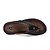 cheap Men&#039;s Slippers &amp; Flip-Flops-Men&#039;s Slippers &amp; Flip-Flops Formal Shoes Casual Outdoor Beach Cowhide Black Navy Blue Fall Summer