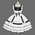 preiswerte Lolita Kleider-Prinzessin Gotische Lolita Urlaubskleid Kleid Ärmellose Kleider Damen Mädchen Baumwolle Japanisch Cosplay Kostüme Übergrössen Kundenspezifische Weiß Ballkleid Volltonfarbe Jahrgang Modisch Kappe