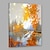 halpa Maisemataulut-Hang-Painted öljymaalaus Maalattu - Maisema Abstrakti / Moderni / nykyaikainen Kangas / Venytetty kangas