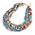 cheap Necklaces-Women&#039;s Girls&#039; Chain Necklace Layered Necklace Friends Statement Personalized Luxury Unique Design Nanometer Materials Alloy Rainbow Red Light Blue Necklace Jewelry For Christmas Gifts Party Special
