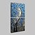 preiswerte Abstrakte Gemälde-Hang-Ölgemälde Handgemalte - Blumenmuster / Botanisch Modern Europäischer Stil Fügen Innenrahmen