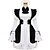 halpa Lolita-mekot-Prinsessa Gothic Lolita loma mekko Mekot Siivujan Asut Naisten Tyttöjen Puuvilla Japani Cosplay Puvut Pluskoko Räätälöidyt Musta Tanssiaismekko Yhtenäinen väri Muoti Holkki Pitkähihainen Lyhyt / mini