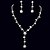 levne Sady šperků-Dámské Sady šperků Kapka Štras Náušnice Šperky Bílá Pro Svatební Párty Výročí Narozeniny