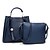 preiswerte Taschensets-Damen Taschen PU-Leder Bag Set 2 Stück Geldbörse Set Beutel Sets Alltag Schwarz Blau Rote Wein