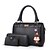 cheap Bag Sets-Women&#039;s Bags PU(Polyurethane) Bag Set Zipper Pink / Gray / Purple