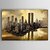 olcso Olajfestmények-Hang festett olajfestmény Kézzel festett - Landscape Absztrakt Tartalmazza belső keret / Nyújtott vászon