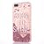 abordables Coques pour Téléphone &amp; Protections d&#039;Ecran-Coque Pour Apple iPhone X / iPhone 8 Plus / iPhone 8 Strass / Liquide / Transparente Coque Mot / Phrase / Brillant Dur PC