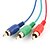 cheap Cable Organizers-5FT 1.5M 1080P HDMI Male to 3 RCA Video Audio AV Adapter Cable for HDTV DVD