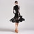 cheap Latin Dancewear-Latin Dance Dress Draping Women&#039;s Performance Long Sleeve Natural Lace Velvet