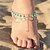 cheap Anklet-Women&#039;s Barefoot Sandals Tassel Fringe Alphabet Shape Bohemian Boho Anklet Jewelry Gold / Silver For Daily Casual
