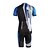 preiswerte Herrenbekleidungs-Sets-Kooplus Herrn Unisex Kurzarm Fahrradtrikot mit Trägerhosen - Schwarz Kurve Fahhrad Bib - Shorts / Kurze radhose MIT Trägern Trikot / Radtrikot Gepolsterte Shorts, Atmungsaktiv 3D Pad Rasche Trocknung