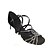 abordables Zapatos de baile latino-Mujer Zapatos de Baile Latino Satén Hebilla Sandalia / Tacones Alto Pedrería / Hebilla Tacón Stiletto Personalizables Zapatos de baile Morrón Oscuro / Negro / Rojo Oscuro / Interior / Cuero / EU38