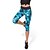 cheap New In-Women&#039;s Running Tights Leggings Athletic Sport Pants / Trousers 3/4 Tights Capri Leggings Leggings Yoga Running Exercise &amp; Fitness Gym Workout Breathable Quick Dry Compression Geometic Printing Blue