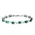 ieftine Brățări-Pentru femei Smarald sintetic Brățări cu Lanț &amp; Legături Tăietură Emerald femei Natură Modă Smarald Bijuterii brățară Verde Pentru Nuntă Petrecere Zi de Naștere Evenimente / Petrecere Mascarad