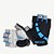 abordables Guantes de ciclismo-Bike Gloves / Cycling Gloves Mountain Bike MTB Breathable Anti-Slip Sweat-wicking Protective Fingerless Gloves Half Finger Sports Gloves Silicone Gel Red Green Blue for Adults&#039; Outdoor