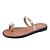 preiswerte Damenslipper &amp; Flip-Flops-Damen Schuhe Kunstleder Sommer Slippers &amp; Flip-Flops Walking Niedriger Heel Runde Zehe für Gold Schwarz