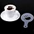 preiswerte Backformen-Schimmel Kaffee Milch Kuchen Cupcake Schablone Vorlage Kaffee Barista Cappuccino Vorlage Streu Pad Staubwedel Spray Werkzeuge