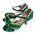 cheap Latin Shoes-Women&#039;s Dance Shoes Latin Shoes Sandal Customized Heel Customizable Green / Indoor