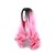 Χαμηλού Κόστους Συνθετικές Trendy Περούκες-Συνθετικές Περούκες Κυματιστό / Κυματομορφή Σώματος Kardashian Στυλ Χωρίς κάλυμμα Περούκα Ροζ Ροζ Συνθετικά μαλλιά Γυναικεία Μαλλιά με ανταύγειες / Σκούρες ρίζες / Φυσική γραμμή των μαλλιών Ροζ