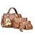 voordelige Tassensets-Dames Tassen PU zak Set Rits Zwart / Rood / Bruin / Bag Sets