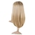halpa Synteettiset trendikkäät peruukit-Synteettiset peruukit Suora Epäsymmetrinen leikkaus Peruukki Kulta Lyhyt Keskikokoinen Vaaleahiuksisuus Synteettiset hiukset Naisten Luonnollinen hiusviiva Kulta