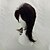 baratos Peruca para Fantasia-peruca sintética peruca cosplay encaracolado encaracolado em camadas peruca de corte de cabelo preto natural de comprimento médio cabelo sintético feminino