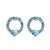 preiswerte Ohrringe-Damen Ohrring Personalisiert Modisch Euramerican Strass Ohrringe Schmuck Purpur / Rot / Hellblau Für Hochzeit Party Jahrestag