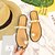 preiswerte Damenslipper &amp; Flip-Flops-Damen Schuhe Kunstleder Sommer Slippers &amp; Flip-Flops Walking Niedriger Heel Runde Zehe für Gold Schwarz