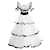 abordables Robes de Lolita-Lolita Tenue Femme Coton Costumes de Cosplay Blanc Mosaïque Gigot / Ballon Manches Courtes Long / Chapeau
