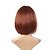 preiswerte Trendige synthetische Perücken-Synthetische Perücken Glatt Braun Damen Kappenlos Natürliche Perücke Medium Synthetische Haare