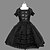 baratos Vestidos Lolita-Princesa Sweet Lolita Verão Vestidos Mulheres Para Meninas Algodão Japanês Fantasias de Cosplay Tamanhos Grandes Personalizado Branco / Preto De Baile Vintage Concha Manga Curta Curto / Mini